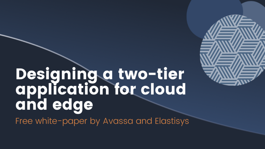 Designing a two-tier application for cloud and edge