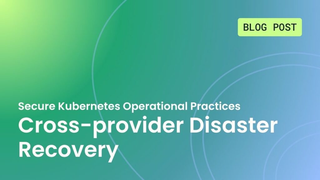 Cross-provider disaster recovery