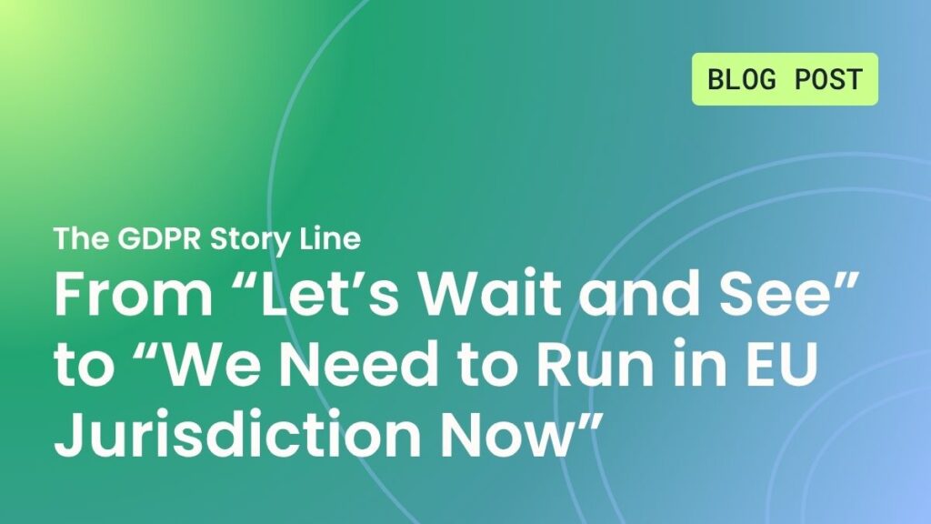 The GDPR story line