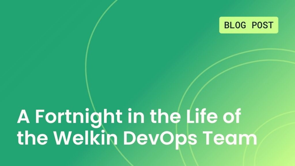 A Fortnight in the Life of the Welkin DevOps Team
